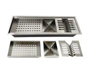 Calha Canal Organizador Escorredor Embutir Úmida Inox 60cm