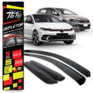 Calha Chuva Defletor Inteiriça Slim Polo Hatch 4 Portas 2020 2021 2022 2023 Fumê 100% Acrílico