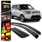 Calha Chuva Defletor Inteiriça Slim Soul 4 Portas 2009 2010 2011 2012 2013 2014 Fumê 100% Acrílico