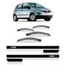 Calha chuva fox / spacefox 4 portas + friso lateral