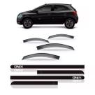 Calha chuva onix 2012 a 2018 + friso lateral