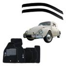 Calha Chuva Vw Fusca 2 Portas 1971 A 1977 + Tapete Bordado