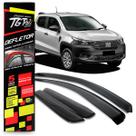 Calha de Chuva Defletor Fiat Nova Strada 2020 a 2021 04 Portas Acrílico Preto Fumê TG Poli 24027