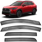 Calha de Chuva Defletor Inteiriça/Slim Corolla Cross 2021 a 2026 4 Portas Acrílico TgPoli - 27.014