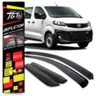 Calha de Chuva Defletor Peugeot Expert e Citroen Jumpy 2018 a 2020 02 Portas Acrílico Preto Fumê TG Poli 20010