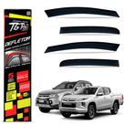 Calha de Chuva L200 Triton Sport 2017 a 2023 Outdoor 2020 a 2023 Acrílico Fumê Tgpoli