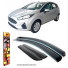 Calha de Chuva TG Poli New Fiesta Hatch 2011 em diante 4P 21015