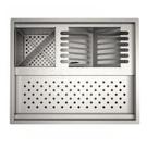 Calha De Pia Úmida Escorredor Inox Embutir Baby Organizador Cozinha