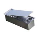 Calha Inox Slim 44x17cm Úmida com Tampa para Pratos Talheres Copos - LudRio