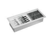 Calha Organizadora Deca Cozinha em Inox Sistema de Escoamento 450X206X90MM