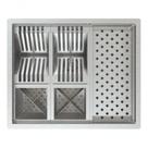 Calha P/ Lavanderia Quadrada C/Válvula Inox P Louças
