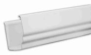 Calha PVC 3M Branca Para Escoamento De Água Da Chuva