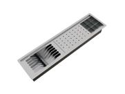 Calha Úmida Completa Inox Escorredor Louça Equipado Embutido