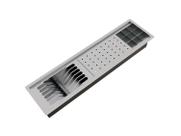 Calha Úmida Completa Inox Escorredor Louça Equipado Embutido Calha Úmida Completa Inox Escorredor Louça Equipado Embutido