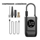 Calibrador Compressor Pneu De Carro Bike Moto Eletrica Portátil Recarregável Bomba de encher Pneu Digital Carro Bike moto Sem Fio