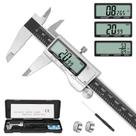 Calibre digital Jiavarry 150 mm em aço inoxidável com tela LCD