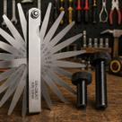 Calibre Folga 22 Laminas Para Regulagem Valvulas Com Regulador Curto Longo Cabeça de 3mm quadrada Ideal Carro Motos