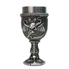 Cálice Halloween Scythe Skull 3D Resina de Aço Inoxidável 170 mL
