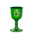 Cálice Ritual Roda Cigana Esmeralda em Alumínio 14 cm 200 ml