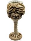 Cálice Taça Copo 3d Caveira Sábia Cega Vinho Rock Relevo