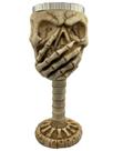 Cálice Taça Copo 3d Caveira Sábia Muda Vinho Rock Relevo