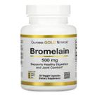 California Gold Bromelina 500mg 30 Caps Alta Qualidade