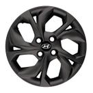 Calota 193cp-pof aro 15 cp cubo padrão preto fosco + emblema resinado hyundai