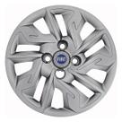 Calota 292cb-pta aro 14 cb cubo baixo prata + emblema resinado fiat azul