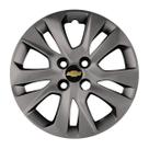 Calota 377cp-gft aro 15 cp cubo padrão grafite + emblema resinado gm/chevrolet
