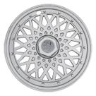 Calota 601ar-pta aro 14 aro de pressão + emblema de alumínio peugeot prata