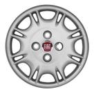 Calota Aro 13 006CB-PTA + Emblema Alumínio Fiat V