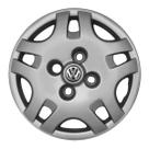 Calota Aro 13 021CA-PTA + Emblema Alumínio VW 3D