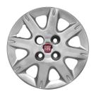 Calota Aro 13 072CB-PTA + Emblema Alumínio Fiat V