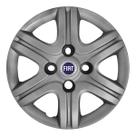 Calota Aro 13 080CB-PTA + Emblema Alumínio Fiat A