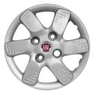 Calota Aro 13 095CB-PTA + Emblema Alumínio Fiat V