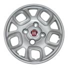 Calota Aro 13 222CB-PTA + Emblema Alumínio Fiat V