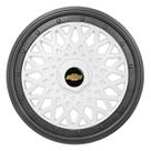 Calota aro 13 bbs branco grafite 600ar bcg e aro de pressão + emblema gm