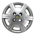 Calota Aro 13 Corsa Classic 2012 À 2015 Prata + Emblema Prata