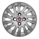 Calota Aro 14 093CB-PTA + Emblema Alumínio Fiat V