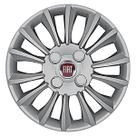 Calota Aro 14 211CB-PTA + Emblema Alumínio Fiat V