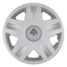Calota Aro 14 871AR-PTA + Emblema Alumínio Renault Prata