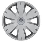 Calota Aro 14 872AR-PTA + Emblema Alumínio Renault Prata