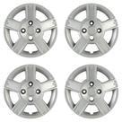 Calota Aro 14" cor Prata Mod Fiesta Hatch/Sedan 2008/10 (Jogo c/ 4 Calotas) Grid - 014CB-PTA-E