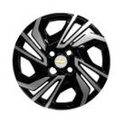 Calota aro 14 novo gm onix hatch sedan 23/24 preta brilhante