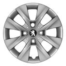 Calota aro 14 prata 410cb pta cubo baixo + emblema peugeot