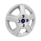 Calota Aro 14 Prata Fiesta Hatch Sedan 2008/2010 Com Emblema Resinado