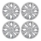 Calota Aro 14" Prata Mod Onix Prisma 2017 / 2020 (Jogo c/ 4 Calotas) Grid - 373CB-PTA-E