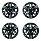 Calota Aro 14" Preto/Prata Mod Kwid Outsider 2023 Grid (Jogo c/ 4 Calotas) Grid - 880AR-PBP-E