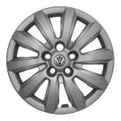 Calota Aro 15 119CP-PTA + Emblema Alumínio VW 3D