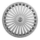 Calota Aro 15 171AR-PTA + Emblema Alumínio VW 3D